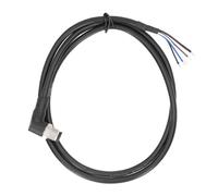 Demeras Câble M12 blindé 4 Broches à Angle Droit étanche pour Projets de Bricolage 1 M IP67 évalué 250 VAC 250 VDC