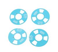Demeras Cassette Vierge Bobine à Bobine, Ensemble Haute Performance pour Les Amateurs de Musique, 4 Bobines et 2 Roues Incluses (Bleue)