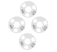 Demeras Cassette Vierge Bobine à Bobine, Ensemble Haute Performance pour Les Amateurs de Musique, 4 Bobines et 2 Roues Incluses (Argent)