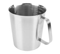 Demeras Tasse à Mesurer en Acier Inoxydable avec Poignée pour une Mousse