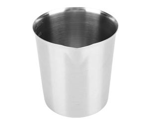 Demeras Tasse à Mesurer en Acier Inoxydable avec Poignée pour une Mousse