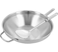 Demeyere Apollo 52932/40850-207-0 Poêle à wok, 32 cm de diamètre maxi, acier inoxydable, compatible induction
