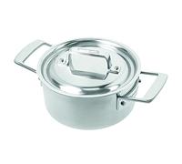 Demeyere casserole induction Essential 5 - Casserole inox avec couvercle pour tous types de cuisinières dont induction - Casserole en inox à 5 couches - 30 ans de garantie - Ø 18 cm
