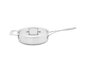 Demeyere Industry 5 Casserole basse avec couvercle D24cm 2.8lt, Poêle + casserole, Argent