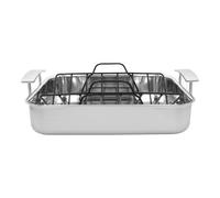 Demeyere Industry 5 Roaster avec grille 39 x 33 cm, Inox 18/10, Argent
