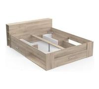 Demeyere Lit adulte 160 200 cm Chene Kronberg O ygene Gris Gris G