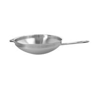Demeyere Spécialités 32 cm, Wok fond plat, Argent