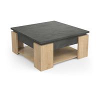 Demeyere Table Basse - Austin - 800 x 800 x 372mm - Fabriqué en France - Garantie 2 Ans