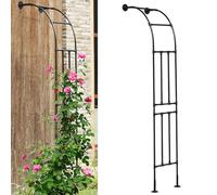 Demi-Arche de Jardin Support pour Plantes Grimpantes Arche à rosiers en métal Arche de tonnelle de Jardin Robuste Arceau à Rosiers Arche Jardin pour d'intérieur et d'extérieur