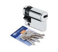 Demi Cylindre de porte 30x10 mm BRICARD ASTRAL 4 s et carte Barillet de sécurité