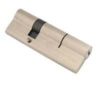 Demi Cylindre De Serrure Cylindre de serrure asymétrique en laiton, 5 clés, noyau porte coupe-feu acier et plastique ouvert Double face(90A)