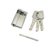 Demi-cylindre de serrure en cuivre de qualité supérieure pour portes intérieures en bois et aluminium avec trois clés en laiton pour une sécurité améliorée pour chambre à coucher, salle de bain, 45 mm