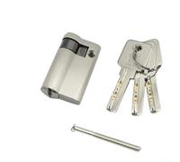 Demi-cylindre de serrure en cuivre pour portes intérieures avec 3 clés en laiton pour une sécurité améliorée pour chambre à coucher et salle de bain, profil européen en bois ou en aluminium, 50 mm (45