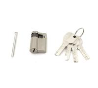 Demi Cylindre De Serrure Matériel principal latéral simple de cylindre serrure porte en verre à moitié excentrique plein cuivre(40mm)