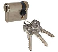 Demi-Cylindre de Serrure - YALE - YC500+ - 30x10 mm - 5 Goupilles - 3 Clés - Nickelé