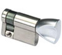 Demi-cylindre HG5 à bouton VACHETTE - Laiton nickelé - 30x10 mm - 00073011