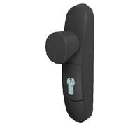 Demi ensemble à bouton débrayable sans cylindre profil européen noir - JPM - EN3300-05-0A