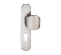 Demi-ensemble poignée palière réversible en aluminium finition inox - clé i CADAP