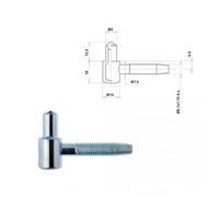 Demi-fiche mâle - nœud plat court 14 mm - butée à bille - 160 pièces OTLAV