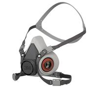 Demi-masque classique réutilisable 3M 6100, Certifié EN sécurité - sans cartouches filtrantes