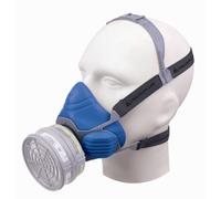 Demi-masque confort, tri-matière DELTA PLUS (prévu pour une galette M6000 vendues séparement)-M6100BL