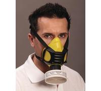 Demi-masque Polimask ALFA/silicone EN 140 avec soupape d'expiration, taille universelle