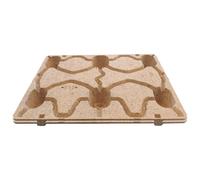 Demi-Palette moulé en fibre de bois 800 X 600 mm - Lot de 2