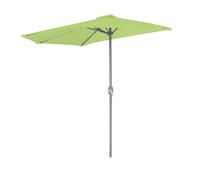 Demi Parasol - SUNNY DAYS - Athéna - 2,7 x 2,1 m - Aluminium - Ouverture facile avec manivelle