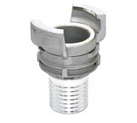 Demi raccord symétrique Guillemin, pompier, à douille annelée réduite à collerette - DN 50 x 51mm-DN 50 x 51mm