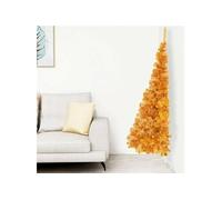 VidaXL Demi sapin de Noël 240 cm - Doré