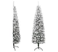 Demi sapin de Noël - MOTHINESSTO - LY4744 - 150 cm - Neige floquée - Intérieur