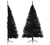 Demi sapin de Noël vidaXL 240 cm - Noir