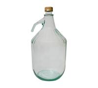 Demijohn 5 L (5 000 ml) avec bouchon à vis - Fermeture à air, bouteille de fermentation de cidre de 3,8 l, fabrication de vin, stockage - DIAH (1 x 5 l de bouteille avec bouchon à vis)
