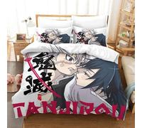 Demon Slayer Japanese Manga Impression En D Sets Housse De Couette Avec Taies D'oreiller Microfibre Literie Parure De De Lit Avec Fermeture ¿¿Clair Pou