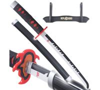 Demon Slayer Mini Katana Tanjiro Kamado V2 Epee en Bois Kimetsu no Yaiba Sabre - 45cm Décoration