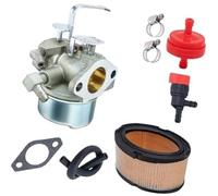 DEMULAX Carburateur de mélange de Carburant Moteur Carburateur, pour Tecumseh 640152A 640023 640260B Moteur souffleuse à Neige Tondeuse Gazon générateur de Remplacement avec Joint Filtre air