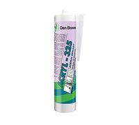 Den Braven Acryl 325 - Mastic Acrylique Joints et Fissures - Intérieur - Pour Escaliers, Murs, Plafonds, Plinthes, Fenêtres, Béton - Tous Matériaux - Couleur Gris - 300 ml