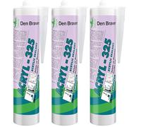 Den Braven Acryl 325 - Mastic Acrylique Joints et Fissures - Intérieur - Pour Escaliers, Murs, Plafonds, Plinthes, Cadres et Appuis de Fenêtres - Odeur Très Faible - 1 Cartouche 300 ml, Blanc
