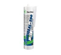 DEN BRAVEN Hybriseal 500 - Cartouche de 300ml | Mastic Colle polymère Pour Collages Elastiques et Joints de Dilatation - Intérieur & Extérieur - Tous Matériaux - Blanc