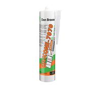 Den Braven Silicone 7070 + Translucide - Cartouche de 300ml | Mastic Silicone Neutre Bâtiment et Miroiterie - Joints de Dilatation des Constructions et Des joints de Vitrages
