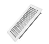 Denash Couvercle de Sol en Acier Lourd avec Grille Décorative, 11,5x5,5 | Couvercle de ventilation au sol pour conduit domestique, registre en métal robuste pour mur et plafond