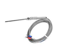 Denash Fil de Capteur de Température de Sonde de Thermocouple de Type K de Fil M8 100mm 0-400 ℃ 4 Mètres pour Four Industriel (4M)