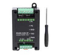 Denash Hub Industriel 485, Hub RS485 à 2 Canaux avec Fonction D'isolation D'extension de Relais, Débit en Bauds Large de 300 à 460 800 BPS, pour Passerelles D'acquisition de Données,