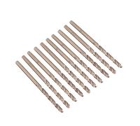 Denash M35 Foret Cobalt, HSS-CO Foret Hélicoïdal pour Acier Inoxydable | Jeu de forets HSS-CO, avec pointe fendue à 135 degrés, pour acier inoxydable, fonte et tôle