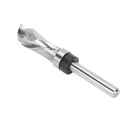 Denash Mèche de Toupie à Compression Extra Longue, Tige de 1/4 Po, Diamètre de Coupe de 1/2 Po, Roulement Supérieur, Gabarit en Spirale, Idéal pour la Coupe du Bois CNC