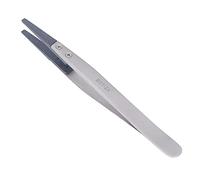 Denash Pincettes Antistatiques, Outil de Pincettes à Pointe Plate à Serrage Ferme ESD, Outil Manuel électronique de Précision pour la Réparation du Soudage