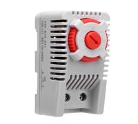 Denash Thermostat Mécanique 0-60 ℃, Commande de Chauffage, Commutateur de Contrôleur de Température NC avec Matériau PC Ignifuge, Montage de Rail DIN pour Radiateurs, Ventilateurs,
