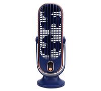 Denash Ventilateur de Tour de Bureau Portable, Moteur sans Balais à 5 Vitesses, Ventilateur de Bureau Rechargeable par USB, de Tour Silencieux pour la Maison, le et la Cuisine Intérieure (BLUE)