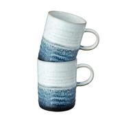 Denby Tasse Kiln Blue à bords striés lot de 2 41 cl