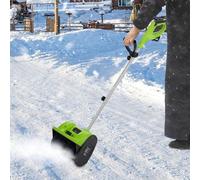Déneigeuse électrique 1200W avec une vitesse de 3500 tr/min, une largeur de travail de 30 cm, une capacité de déneigement de 15 cm et une portée de 8 mètres. Déneigeuses électriques légères et perform